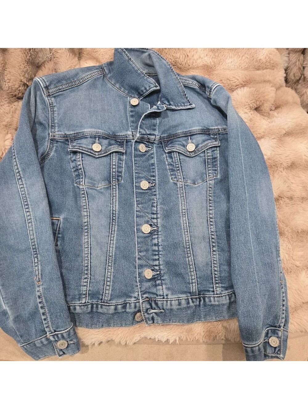 GAP Denim Jacket Kids XL Light Blue Classic Jean Jacket